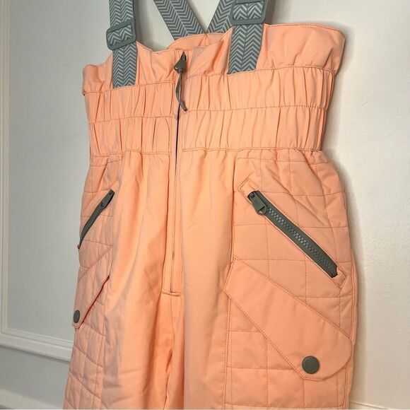 Free People All Prepped Ski Bib Waterproof Pants With Suspenders, Watermelon NEW - Picture 10 of 13